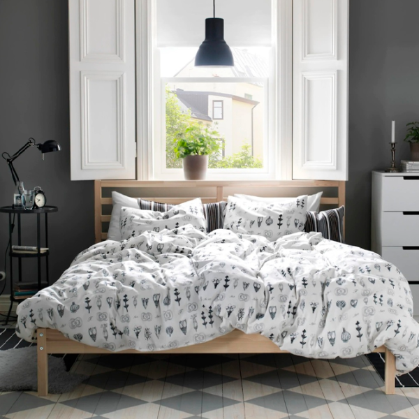 Кровать Ikea Tarva/Luroy 160 x 200 см / Массив / Дуб cонома photo 2