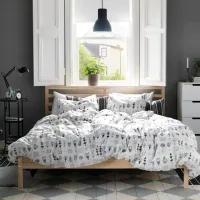 Кровать Ikea Tarva/Luroy 160 x 200 см / Массив / Дуб cонома photo 2
