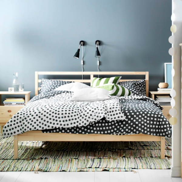 Кровать Ikea Tarva/Luroy 160 x 200 см / Массив / Дуб cонома photo 3