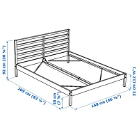 Кровать Ikea Tarva/Luroy 160 x 200 см / Массив / Дуб cонома photo 7