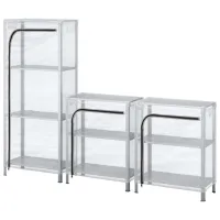 Etajeră Ikea Hyllis  Inox / Oțel inoxidabil