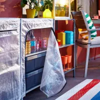 Etajeră Ikea Hyllis Inox / Oțel inoxidabil photo 2