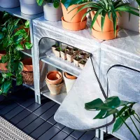 Etajeră Ikea Hyllis Inox / Oțel inoxidabil photo 5