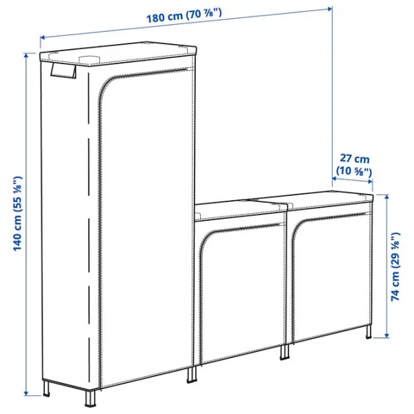 Etajeră Ikea Hyllis  Inox / Oțel inoxidabil photo 6 Etajeră Ikea Hyllis  Inox / Oțel inoxidabil photo 6