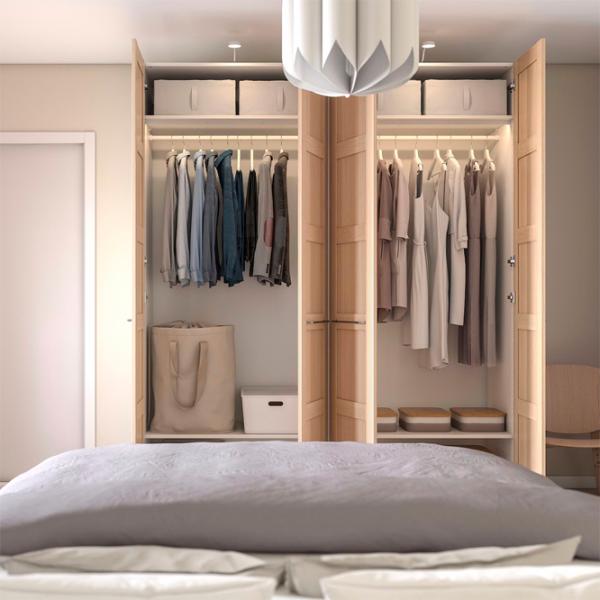 Dulap Ikea Pax/Bergsbo 200 x 60 x 236.4 / DSP / Alb photo 3