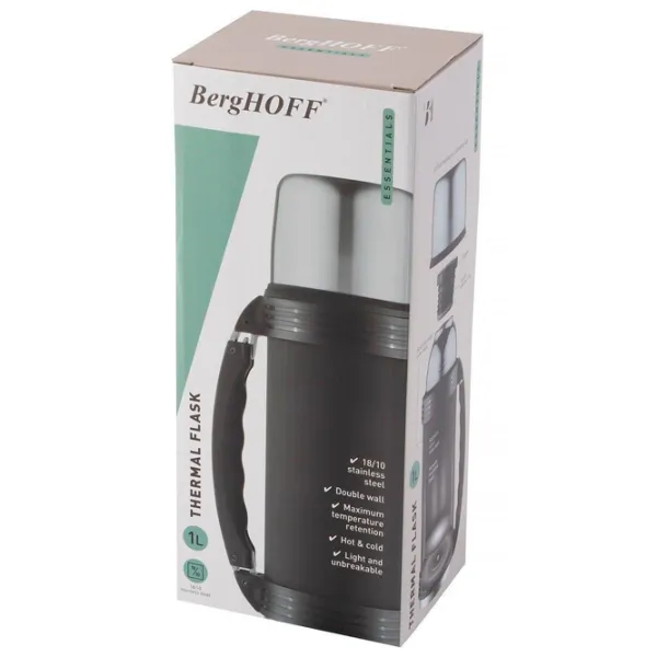 Термокружка BergHOFF Classic 1100250 Черный 1л photo 5