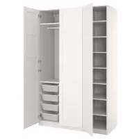 Шкаф Ikea Pax/Bergsbo 150 x 60см x 236.4 / ДСП / Белый photo 3