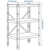 Etajeră Ikea Bror Black / Metal photo 4