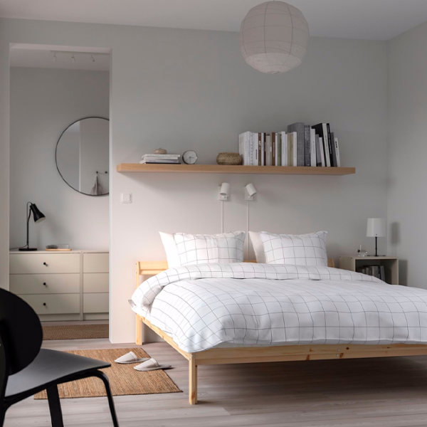 Кровать Ikea Neiden 140 x 200 см / Шпон / Сонома photo 4