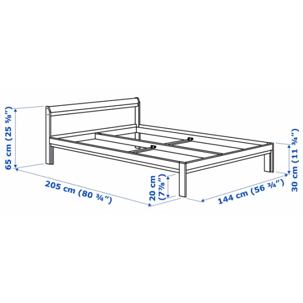 Кровать Ikea Neiden 140 x 200 см / Шпон / Сонома photo 6