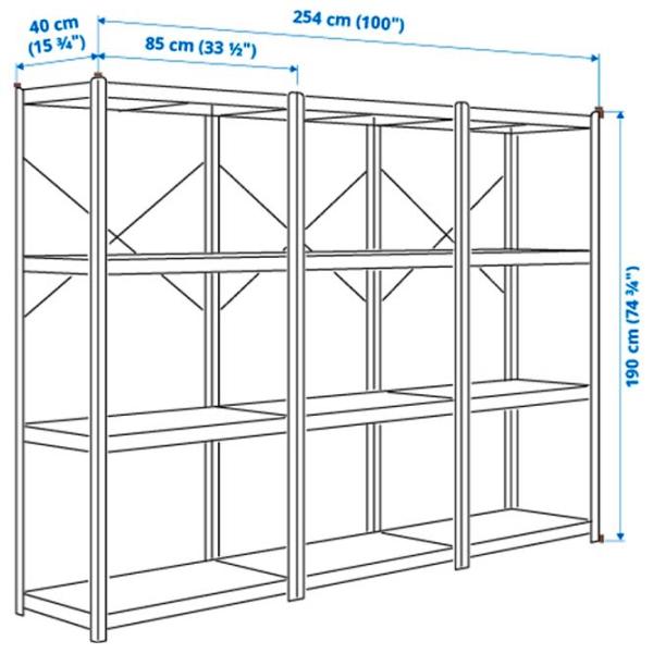 Etajeră Ikea Bror  Black / Metal photo 6 Etajeră Ikea Bror  Black / Metal photo 6
