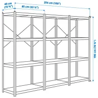 Etajeră Ikea Bror Black / Metal photo 6
