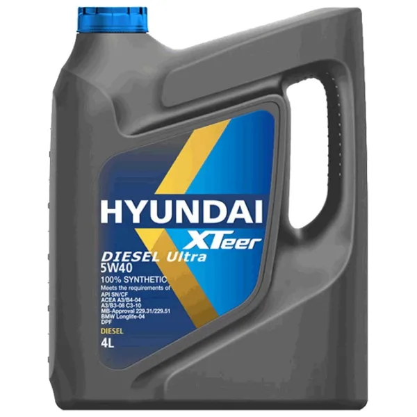 Ulei de motor Hyundai Diesel Ultra 5W-40 4l sintetic photo 1 Ulei de motor Hyundai Diesel Ultra 5W-40 4l sintetic photo 1