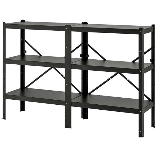 Etajeră Ikea Bror  Black / Metal photo 1
