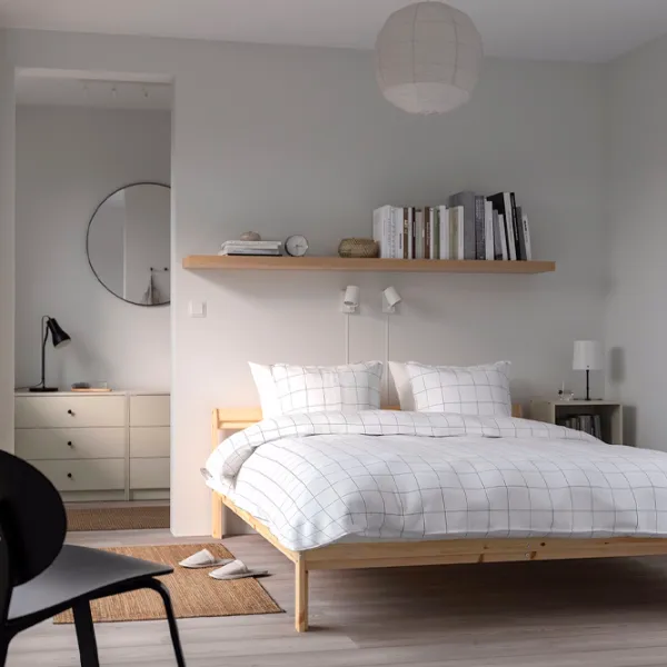 Кровать Ikea Neiden Luroy 140 x 200 см / Шпон / Сонома photo 5