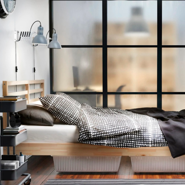 Кровать Ikea Neiden Luroy 140 x 200 см / Шпон / Сонома photo 6