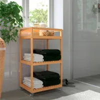 Стеллаж Ikea Ragrund 76 x 42 x 33см cm / Бамбук / Light Brown photo 2