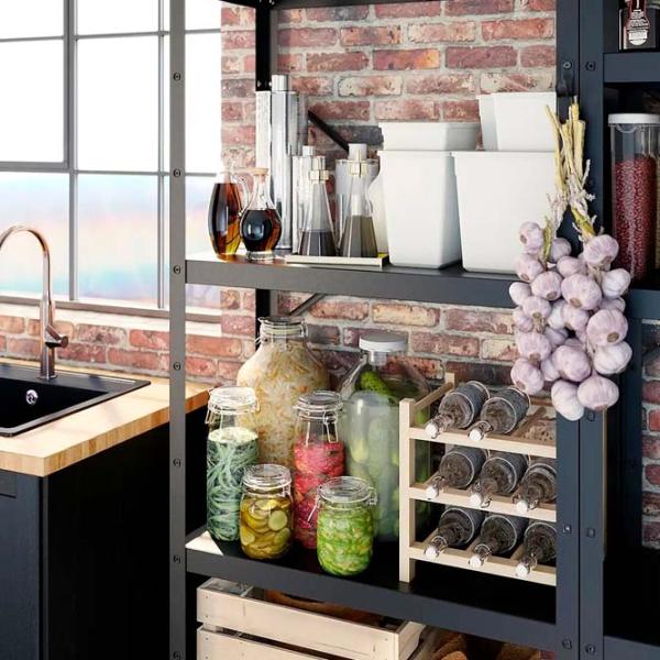 Стеллаж Ikea Bror  Черный / Металл photo 5 Стеллаж Ikea Bror  Черный / Металл photo 5