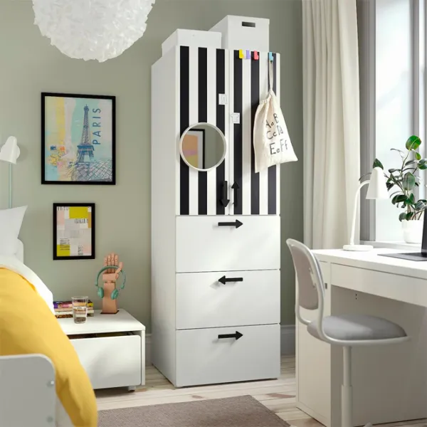 Шкаф Ikea Smastad/Platsa 60 x 57см x 181 / ДСП / Белый photo 3