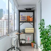 Стеллаж Ikea Bror Черный / Металл photo 3