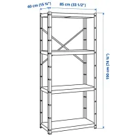 Стеллаж Ikea Bror Черный / Металл photo 5