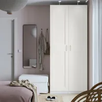 Шкаф Ikea Pax/Grimo 100 x 60см x 236.4 / ДСП / Белый photo 2