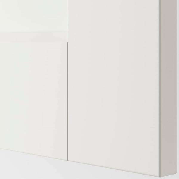 Шкаф Ikea Pax/Grimo 100 x 60см x 236.4 / ДСП / Белый photo 4