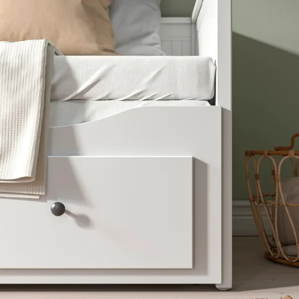 Кровать Ikea Hemnes Afjall 80 x 200 cm / Массив / Белый photo 4