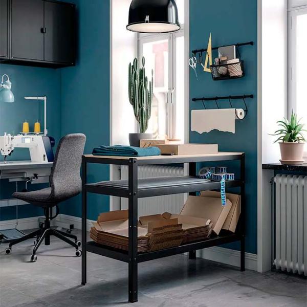 Etajeră Ikea Bror  Black-Pin / Metal photo 2