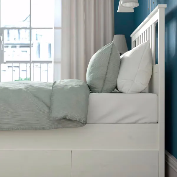 Кровать Ikea Hemnes 160 x 200 см / Массив / Белый photo 3 Кровать Ikea Hemnes 160 x 200 см / Массив / Белый photo 3
