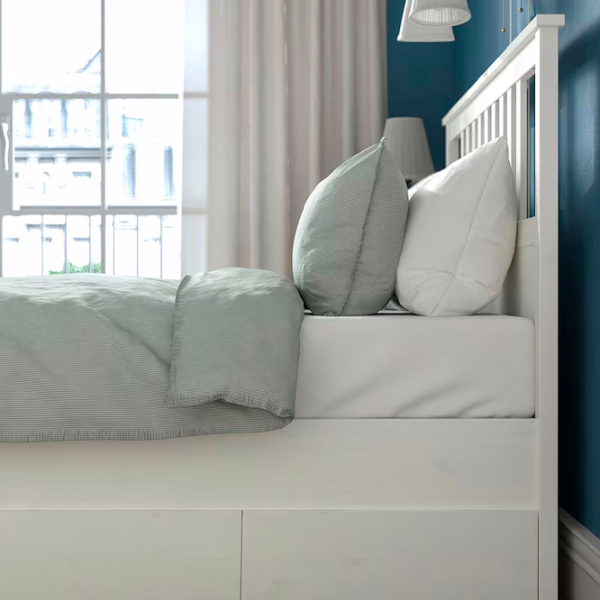 Кровать Ikea Hemnes 160 x 200 см / Массив / Белый photo 3 Кровать Ikea Hemnes 160 x 200 см / Массив / Белый photo 3