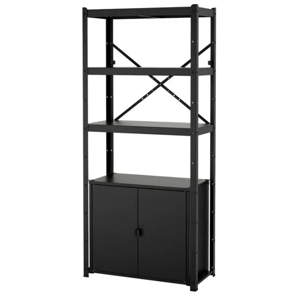 Etajeră Ikea Bror  Black / Metal photo 1 Etajeră Ikea Bror  Black / Metal photo 1