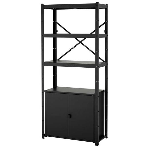 Etajeră Ikea Bror  Black / Metal photo 1 Etajeră Ikea Bror  Black / Metal photo 1