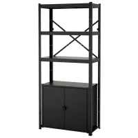 Etajeră Ikea Bror  Black / Metal
