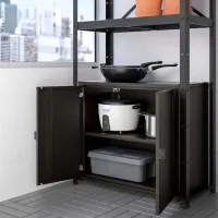 Стеллаж Ikea Bror Черный / Металл photo 2