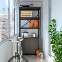 Стеллаж Ikea Bror Черный / Металл photo 3