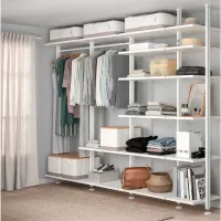 Стеллаж Ikea Elvarli Белый / МДФ photo 2