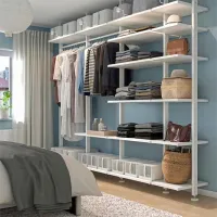Стеллаж Ikea Elvarli Белый / МДФ photo 3