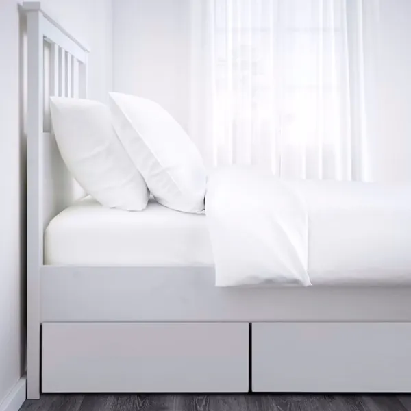 Кровать Ikea Hemnes Lonset 2 90 x 200 см / Массив / Белый photo 4