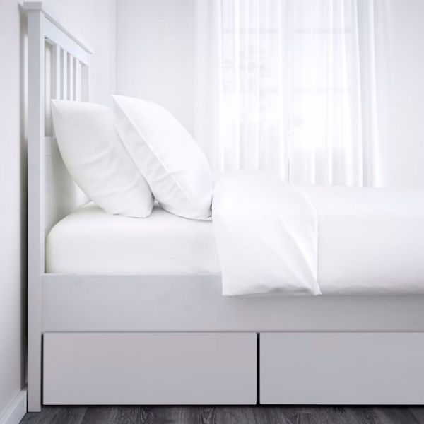 Кровать Ikea Hemnes Lonset 2 90 x 200 см / Массив / Белый photo 4