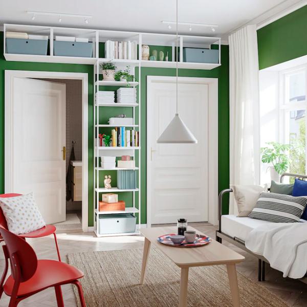 Стеллаж Ikea Platsa 300 x 281 x 42см cm / Сталь / White photo 2