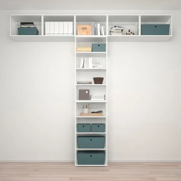 Стеллаж Ikea Platsa 300 x 281 x 42см cm / Сталь / White photo 2