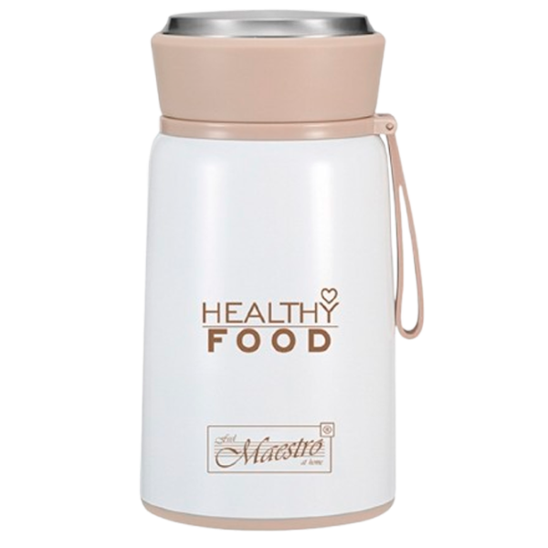 Пищевой термос Maestro Bright City Mr-1646-80 Белый 0.8л photo 1 Пищевой термос Maestro Bright City Mr-1646-80 Белый 0.8л photo 1