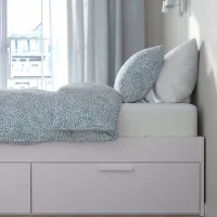 Кровать Ikea Brimnes Luroy 140 x 200 см / Массив / Белый photo 2