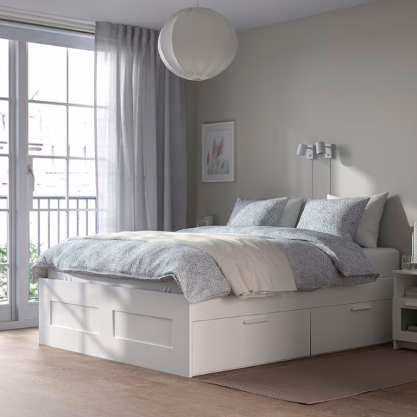 Pat Ikea Brimnes Luroy 140 x 200 cm / Masiv / White photo 4