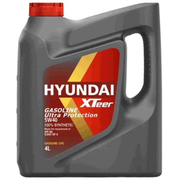 Моторное масло Hyundai Gasoline Ultra Protection 5W-40 4л синтетическое photo 1