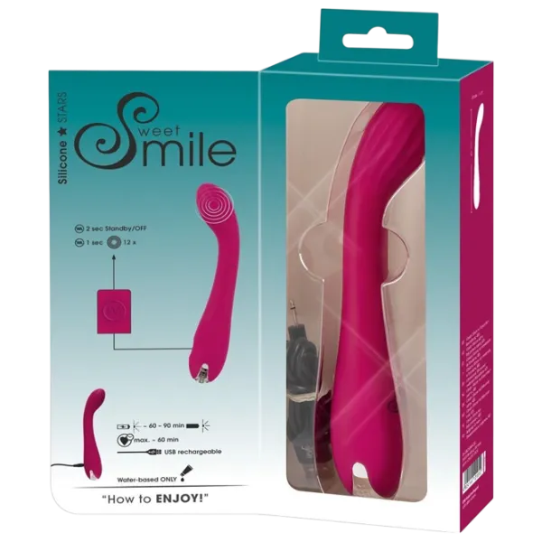 Вибратор Sweet Smile G-Spot Vibrator Розовый photo 7 Вибратор Sweet Smile G-Spot Vibrator Розовый photo 7