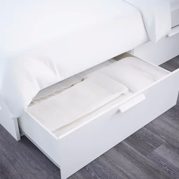 Кровать Ikea Brimnes Lonset 160 x 200 см / ЛДСП / Белый photo 3