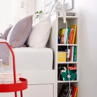 Кровать Ikea Brimnes Lonset 160 x 200 см / ЛДСП / Белый photo 4