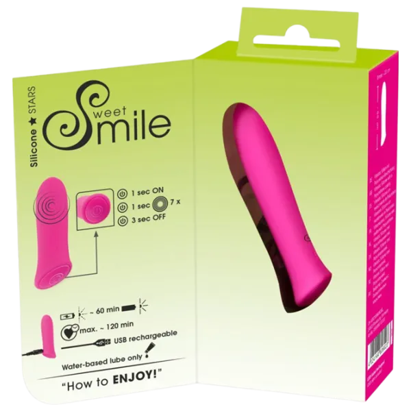 Вибратор Sweet Smile Power Bullet Розовый photo 7 Вибратор Sweet Smile Power Bullet Розовый photo 7